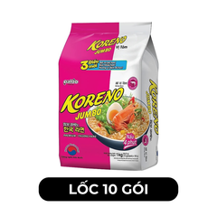 PALDO - Mì Koreno Jumbo hương vị Tôm, Mì tôm Koreno Jumbo, Mì ăn liền Koreno Jumbo, Mì Hàn Quốc ăn liền - 100g/gói - 00385