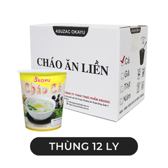 ASUZAC FOODS - háo ly Asuzac Okayu hương vị Cá, Cháo cá ăn liền Asuzac ly, Cháo cá basa Okayu Asuzac ly - 36g/ly - 00581