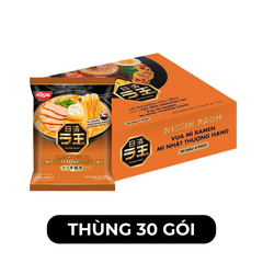 NISSIN - Mì ăn liền Nissin Raoh Ramen vị Thịt hầm Tonkotsu cay, Mì Ramen Nissin vị Tonkotsu cay, Mì ăn liền Nissin Raoh vị thịt hầm Tonkotsu cay - 95g/gói - 00376