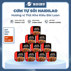 YIHAI - Cơm tự sôi Haidilao hương vị Thịt kho kiểu Đài Loan, Cơm tự sôi Hadilao Thịt kho kiểu Đài Loan - 195g/hộp - 00832