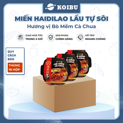 YIHAI - Lẩu tự sôi Haidilao hương vị Bò mềm cà chua, Lẩu tự sôi Hadilao bò mềm cà chua ăn liền - 365g/hộp - 00787