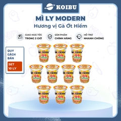 ACECOOK - Mì ly Modern hương vị Gà ớt hiểm, Mì ly gà ớt hiểm Modern ăn liền, Mì Modern ly ăn liền - 65g/ly - 00010
