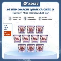 MASAN - Mì Omachi quán xá châu Á hương vị Miso hải sản Nhật Bản, Hộp đồ ăn Omachi quán xá châu Á - 95g/hộp - 00804
