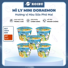 ACECOOK - Mì ly mini Doraemon hương vị Hàu sữa phô mai, Mì ly Hàu sữa phô mai Doraemon Mini, Mì Doraemon ly - 48g/ly - 00023