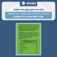 NFC - Viên súp ăn liền sấy thăng hoa I-Soup hương vị Canh riêu tôm ISoup, Canh riêu tôm I-Soup ăn liền - 42g/lốc - 00802
