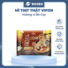 VIFON - Mì thịt thật Vifon hương vị Bò cay, Vifon Mì Bò cay thịt thật Vifon, Mì Vifon thịt thật - 90g/gói - 00816