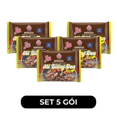 OTTOGI - Mì úp Jin hương vị trộn Tương đen bò, Mì trộn tương đen bò Jin, Mì trộn Jin tương đen bò - 65g/gói - 00452