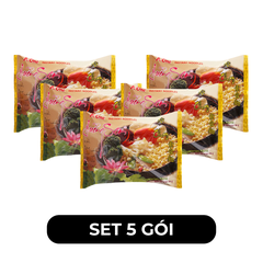 A ONE - Mì A-One gói hương vị Chay hương sen, Mì Chay hương sen A-One, Mì ăn liền A-One, Mì gói Aone - 85g/gói - 00078