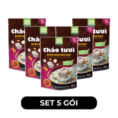 SG FOOD - Cháo tươi SG Food hương vị Sườn non ngũ đậu, Cháo tươi sườn non ngũ đậu ăn liền SG Food - 240g/gói - 00631