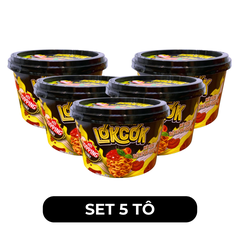 WORLD SPICE - Mì tô trộn LókCók hương vị Bò Xì-pa-ghét-ti, Mì tô trộn bò Spaghetti LokCok ăn liền  - 97g/tô - 00758
