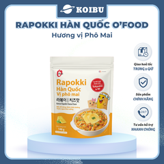 O’FOOD - Rapokki Hàn Quốc O’food hương vị Phô Mai, Tokbokki O'Food, Bánh gạo O'Food Hàn Quốc (146g/gói)
