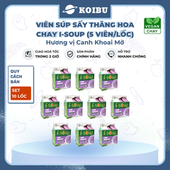 NFC - Viên súp sấy thăng hoa I-Soup hương vị Canh khoai mỡ chay, Canh khoai mỡ I-Soup ăn liền - 55g/lốc - 00724