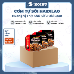 YIHAI - Cơm tự sôi Haidilao hương vị Thịt kho kiểu Đài Loan, Cơm tự sôi Hadilao Thịt kho kiểu Đài Loan - 195g/hộp - 00832