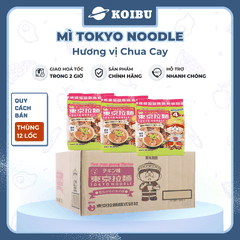 TOKYO NOODLE - Mì Tokyo Noodle hương vị Chua cay, Mì ăn liền cho bé Tokyo Noodle, Mì ăn dặm cho bé - 120g/lốc - 00800