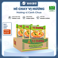 THIEN HUONG FOOD - Mì chay Vị Hương hương vị Canh chua chay, Mì Vị Hương canh chua chay, Mì chay ăn liền - 65g/gói  - 00866