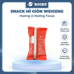 ANHUI - Snack mì giòn WeiGeng hương vị Nướng Texas, Snack mì nướng Texas WeiGeng, Mì Trung Quốc - 25g/gói - 00502
