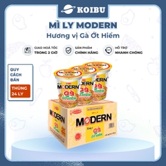 ACECOOK - Mì ly Modern hương vị Gà ớt hiểm, Mì ly gà ớt hiểm Modern ăn liền, Mì Modern ly ăn liền - 65g/ly - 00010