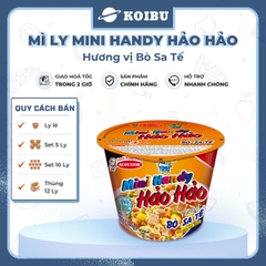 ACECOOK - Mì ly Mini Handy Hảo Hảo hương vị Bò sa tế, Mì ly bò sa tế Hảo Hảo Mini Handy, Mì Hảo Hảo - 53g/ly - 00020