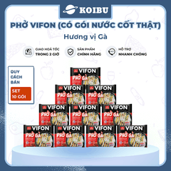 VIFON - Phở Vifon có gói xốt thịt hương vị Gà, Phở gà Vifon có gói nước cốt thịt, Phở ăn liền Vifon - 75g/gói - 00778
