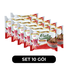 VINACATY - Mì ăn liền thanh long đỏ Caty hương vị Thịt heo bằm, Mì tôm thanh long đỏ Caty ăn liền - 80g/gói - 00570
