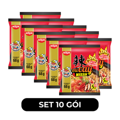 NISSIN - Mì cay Nissin Súp cay Hàn Quốc, Mì Súp cay Hàn Quốc Nissin, Mì Nissin Súp cay Hàn Quốc - 68g/gói - 00367