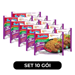 INDOFOOD - Mì xào khô Indomie Goreng vị Bò cay, Mì Indomie vị Bò cay, Mì xào Indomie, Mì Indomie Indonesia - 91/gói - 00086