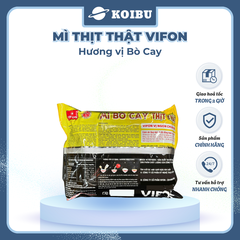 VIFON - Mì thịt thật Vifon hương vị Bò cay, Vifon Mì Bò cay thịt thật Vifon, Mì Vifon thịt thật - 90g/gói - 00816