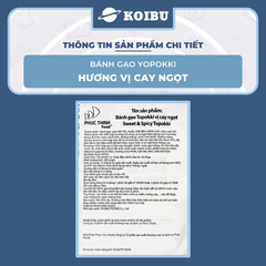 YOUNG POONG- Tokbokki Hàn Quốc Yopokki hương vị Cay ngọt, Tokbokki  Yopoki, Bánh gạo Yopokki Hàn Quốc 280g/gói - 00874
