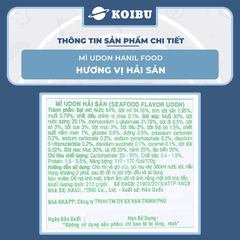 HANIL FOOD - Mì Udon N Hanil Food hương vị Hải sản - 225g/gói - 00877