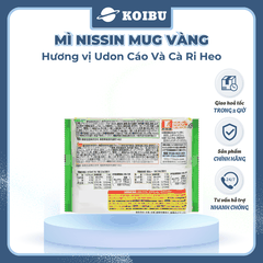 NISSIN - Mì Nissin Mug trắng xanh, Mì Mug Nissin trắng xanh ăn liền, Mì ăn dặm cho bé từ 12 tháng - 94g/gói - 00794