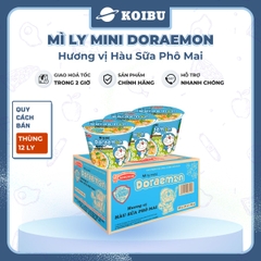 ACECOOK - Mì ly mini Doraemon hương vị Hàu sữa phô mai, Mì ly Hàu sữa phô mai Doraemon Mini, Mì Doraemon ly - 48g/ly - 00023