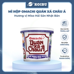 MASAN - Mì Omachi quán xá châu Á hương vị Miso hải sản Nhật Bản, Hộp đồ ăn Omachi quán xá châu Á - 95g/hộp - 00804