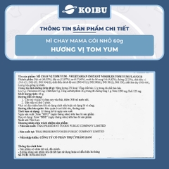 MAMA - Mì Mama gói nhỏ hương vị Chay Tomyum, Mama mì chay Tomyum Mama, Mì chay Ma Ma Thái Lan ăn liền - 55g/gói - 00839