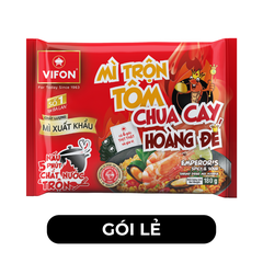 VIFON - Mì trộn Vifon xuất khẩu Tôm chua cay hoàng đế, Mì trộn Tôm chua cay hoàng đế Vifon xuất khẩu - 180g/gói - 00461