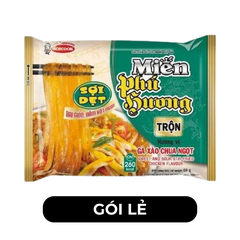 ACECOOK - Miến trộn Phú Hương Gà xào chua ngọt sợi dẹt, miến trộn Gà xào chua ngọt Phú Hương sợi dẹt - 69g/gói - 00178