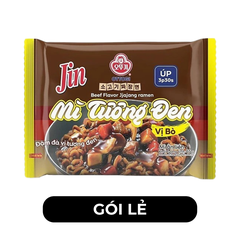 OTTOGI - Mì úp Jin hương vị trộn Tương đen bò, Mì trộn tương đen bò Jin, Mì trộn Jin tương đen bò - 65g/gói - 00452