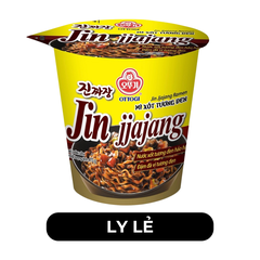 OTTOGI - Mì ly trộn Jin hương vị Xốt tương đen, Mì trộn tương đen Otogi ly, Mì tương đen ly Jin - 70g/ly - 00191