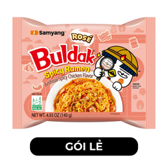 SAMYANG - Mì khô gà cay Samyang hương vị Gà cay hoa hồng, Mì gà cay Rose Hàn Quốc, Mì Hàn Quốc - 140g/gói - 00417