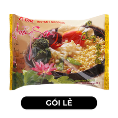 A ONE - Mì A-One gói hương vị Chay hương sen, Mì Chay hương sen A-One, Mì ăn liền A-One, Mì gói Aone - 85g/gói - 00078