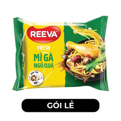 UNIBEN - Mì Reeva Fresh hương vị Gà ngũ quả, Mì Reeva gà ngũ quả, Mì gà ngũ quả Reeva Fresh ăn liền - 85g/gói - 00675