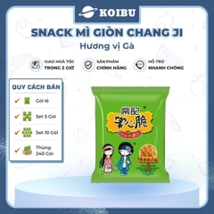 MENGZHOU - Snack mì giòn Chang Ji hương vị Gà, Chang Ji snack mì gà Chang Ji, Mì Trung Quốc gói - 26g/gói - 00499