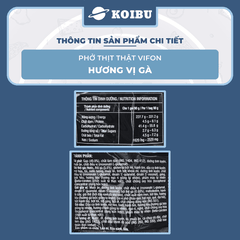 VIFON - Phở Vifon thịt thật hương vị Bò, Vifon Phở bò thịt thật Vifon, Phở thịt thật Vifon ăn liền - 90g/gói - 00814