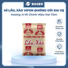 VIFON - Mì chính hiệu hai tôm Vifon không gia vị, Mì Vifon không gia vị, Vifon Mì lẩu xào Vifon - 55g/gói - 00827