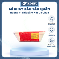 ACECOOK - Mì xào Táo Quân hương vị Thịt bằm xốt cà chua, Mì Táo Quân đỏ, Mì Táo quân thịt bằm sốt cà chua, Mì Táo quân sốt cà chua, Mì khay Táo Quân thịt bằm xốt cà chua - 85g/khay - 00029