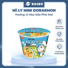 ACECOOK - Mì ly mini Doraemon hương vị Hàu sữa phô mai, Mì ly Hàu sữa phô mai Doraemon Mini, Mì Doraemon ly - 48g/ly - 00023