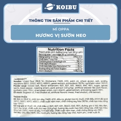 OTOKI - Mì Oppa hương vị Sườn heo, Oppa Mì sườn heo Oppa, Mì sườn heo Hàn Quốc, Mì Oppa Hàn Quốc - 65g/gói - 00073