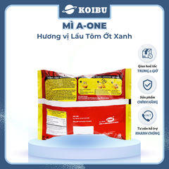 SAIGON VE WONG - Mì A-One hương vị Lẩu tôm ớt xanh, Mì lẩu tôm ớt xanh A One, Mì ăn liền Aone - 85g/gói - 00774