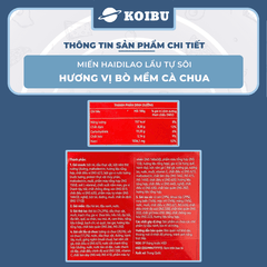 YIHAI - Lẩu tự sôi Haidilao hương vị Bò mềm cà chua, Lẩu tự sôi Hadilao bò mềm cà chua ăn liền - 365g/hộp - 00787