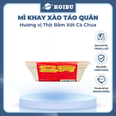 ACECOOK - Mì xào Táo Quân hương vị Thịt bằm xốt cà chua, Mì Táo Quân đỏ, Mì Táo quân thịt bằm sốt cà chua, Mì Táo quân sốt cà chua, Mì khay Táo Quân thịt bằm xốt cà chua - 85g/khay - 00029