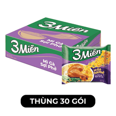 UNIBEN - Mì 3 Miền hương vị Gà Sợi Phở - Mì Gà sợi phở gói ăn liền, Mì gói 3 Miền Gà sợi phở - 65g/gói - 00494